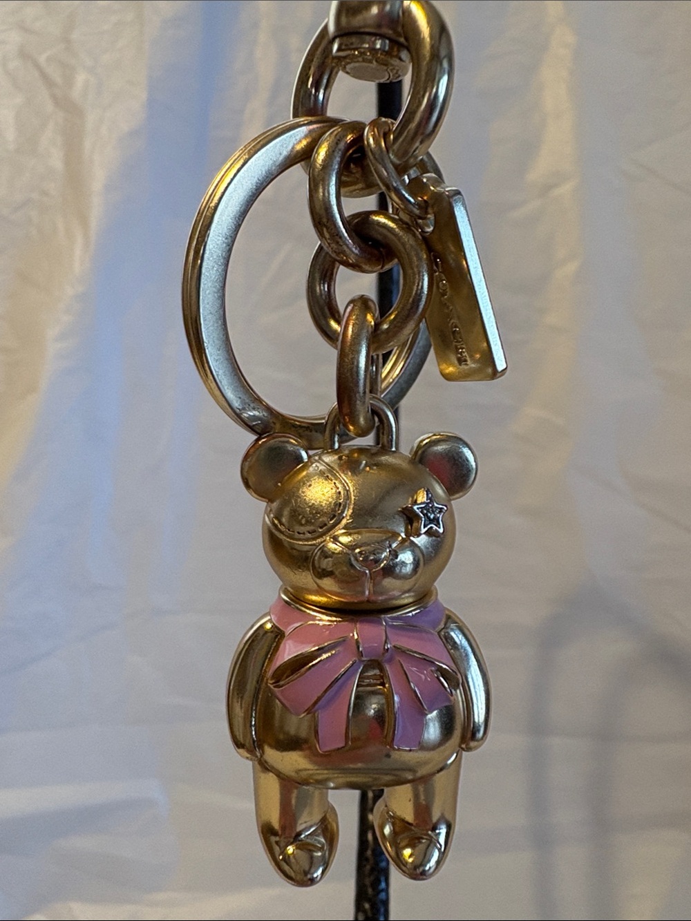 LIKE NEW Coach Bear Keychain - Picture 2 of 8